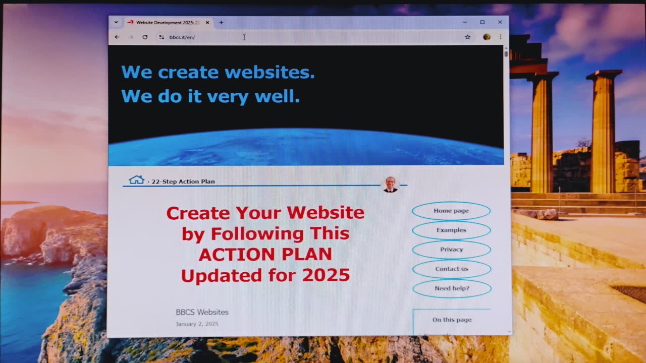 Photo of the home page of BBCS.com/en/ in a 1045 pixels wide window.