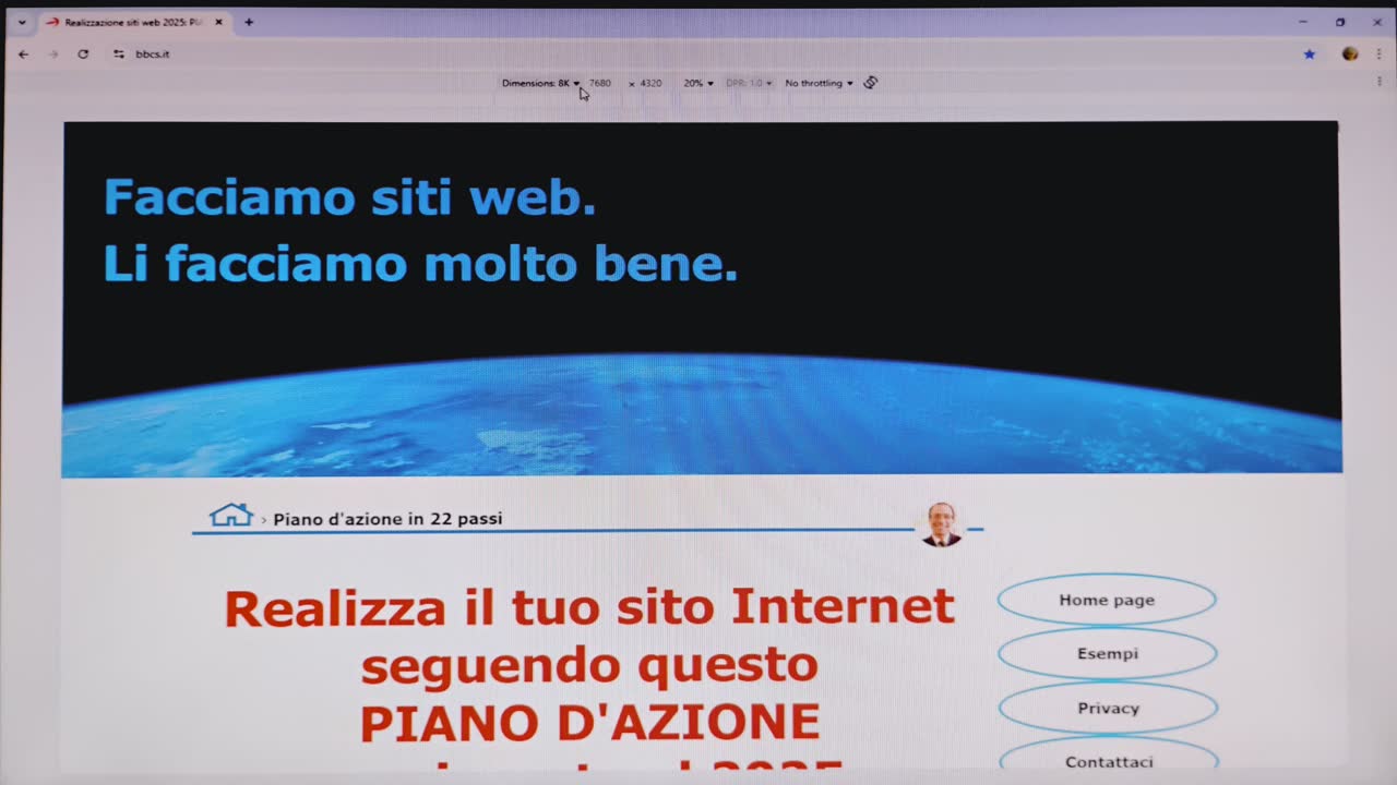 Foto home page BBCS.com in 8K.